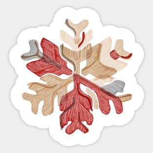 Snowflake pattern Sticker